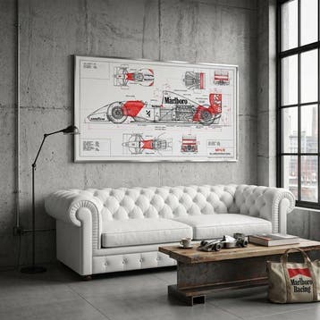 Artxlife - Senna McLaren MP4/8 Technical Study [XXL], Verzamelen, Nieuw