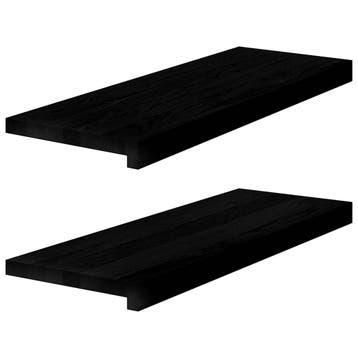 vidaXL Vensterbanken 2 st 70x25x2 cm massief eikenhout, Verzenden, Nieuw