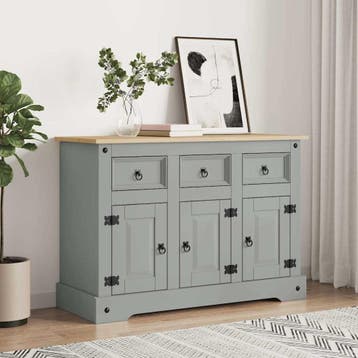 vidaXL Dressoir Corona 112x43x78 cm massief Mexicaans, Verzenden, Nieuw