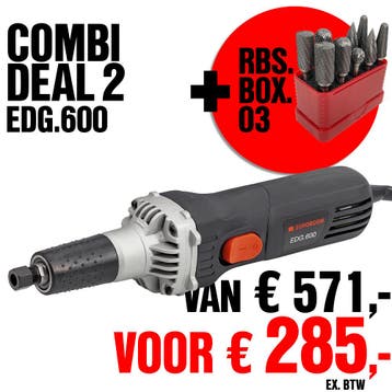 EDG.600.02 - Elektrische slijpmachine set, 220 V, 600 W, 270, Ophalen of Verzenden, Nieuw