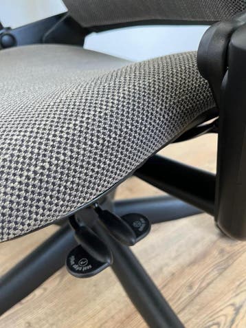 Refurbished Steelcase Leap Grafiet, Incl. 4D Armleuningen!, Verzenden, Zo goed als nieuw, Grijs, Bureaustoel