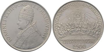 500 Lire 1962 Italien-kirchenstaat Johannes Xxiii 1958-1963, Verzenden, België