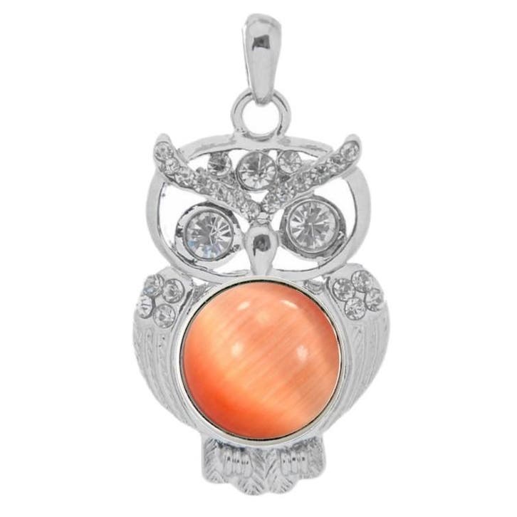 Fako Bijoux - Kettinghanger - Click Buttons - Uil +, Handtassen en Accessoires, Kettingen, Verzenden