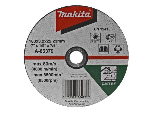 Veiling - 10x Makita Doorslijpschijf 180x3,0mm steen - A-853, Doe-het-zelf en Bouw, Gereedschap | Handgereedschap
