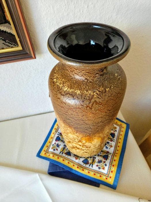 Scheurich - Vase - H. 37 cm - Céramique - Fat Lava Bodenvase, Antiek en Kunst, Antiek | Glaswerk en Kristal