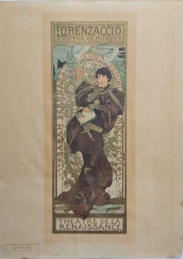 Alphonse Mucha - Maîtres de laffiche - Lorenzaccio - Années, Antiquités & Art