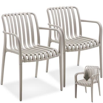 Tuinstoelen Alcudia, weerbestendig, stapelbaar, Tuin en Terras, Verzenden, Nieuw