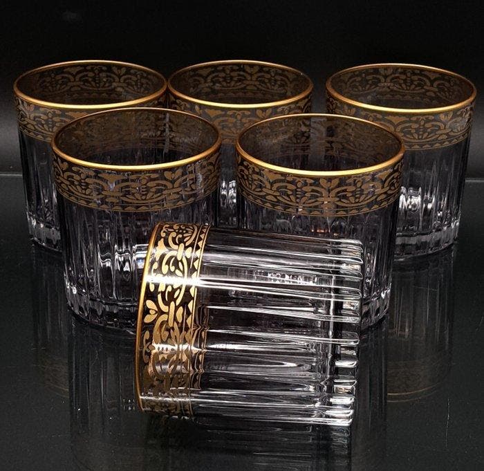 Artemisia - Drinkset (6) - Kristal, gouden zecchino - Whisky, Antiquités & Art, Art | Objets design