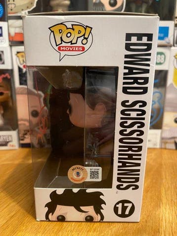Funko - Funko Pop Edward Scissorhands Funko Pop! #17 signed, Antiquités & Art
