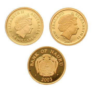 Nauru, Australië, Nieuw-Zeeland. 2003/2007 - Small Gold