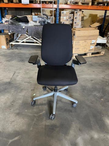 Ergonomische Steelcase Gesture Bureaustoel - Aanbieding, Verzenden, Zwart, Zo goed als nieuw, Bureaustoel