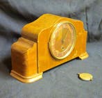 Pendule - Hout, Messing - 1940-1950, Antiek en Kunst, Antiek | Klokken