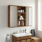 vidaXL Badkamer wandkast Oudhout 30 x 10 x 60,5 cm, Verzenden