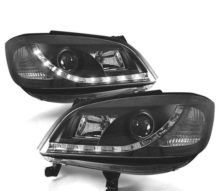 PHARES POUR OPEL ZAFIRA 99-05 DAYLIGHTS LED NOIR, Autos : Pièces & Accessoires, Éclairage, Envoi