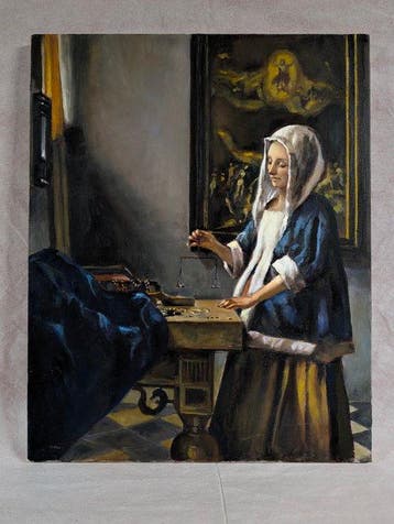 Italiaanse school (XX) - La donna con la bilancia – da