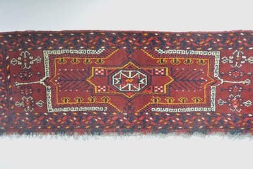 Beau tapis turkmène Sardari ancien tissé à la main en laine., Nieuw