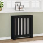 vidaXL Radiatorombouw 78x20x82 cm bewerkt hout zwart, Verzenden