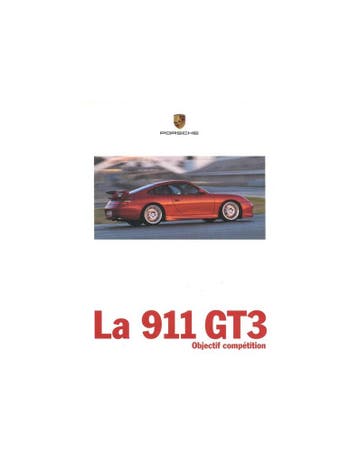 1999 PORSCHE 911 GT3 BROCHURE FRANS