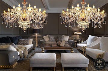 SLC Illumina - MG - Lustre (2) - Elite18L - Cristal -, Antiek en Kunst