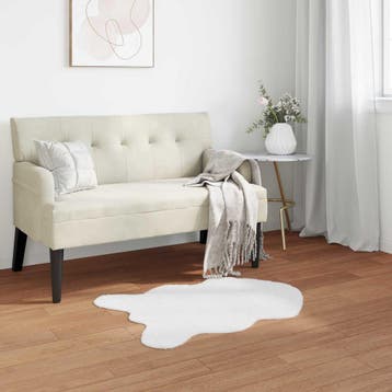 vidaXL Antislip vloerkleed van imitatie konijnenbont OLITE, Verzenden, Nieuw
