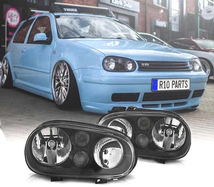 PHARES VOLKSWAGEN VW GOLF 4 NOIR BLACK EDITION, Auto-onderdelen, Verlichting, Verzenden