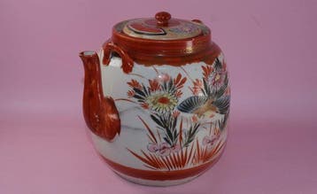 Theepot - Keramiek - Antieke Kutani-theepot