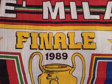 Vlag - ALE MILAN; FINALE 1989; MILAN CAMPIONE DEUROPA;, Nieuw