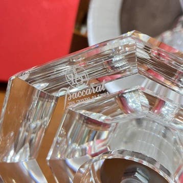 Baccarat - Lampe de bureau - Cristal, tissu, métal chromé -, Nieuw