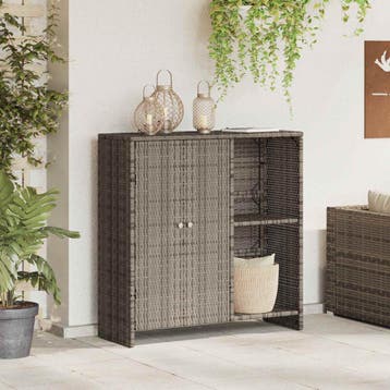 vidaXL Opbergkast met plank met opslag Grijs 100 x 36 x 102, Huis en Inrichting, Verzenden, Nieuw