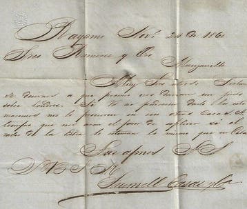 Tampon cachet postal - lettre de bayazo à la camomille