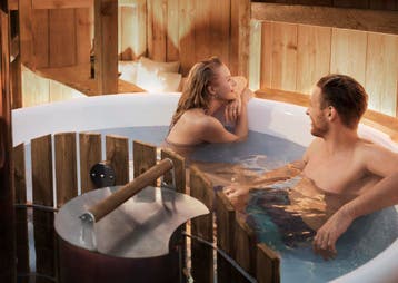 Skargards Panel Hottub Ø190 | Interne kachel hot tubs, Tuin en Terras, Verzenden, Nieuw, Afdekzeil, Vast