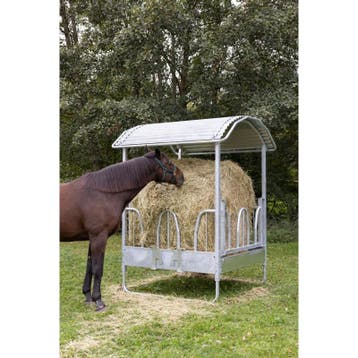 Hooiruif vierkant 1,5x1,5m met palissade hobby met 8
