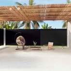vidaXL Windscherm uittrekbaar 220x1200 cm zwart, Verzenden, Nieuw