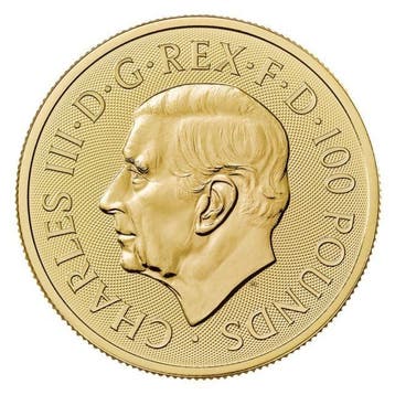 Verenigd Koninkrijk. 100 Pounds 2025 1 oz £100 GBP Great, Postzegels en Munten, Edelmetalen en Baren