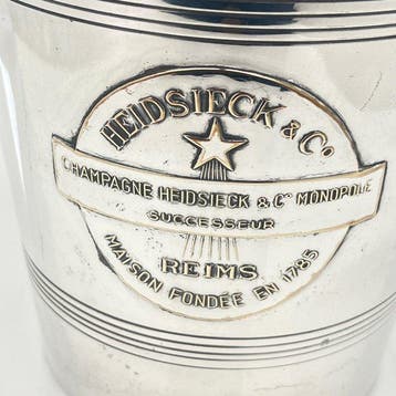 Champagne koeler - Art Deco - Verzilverd - Heidsieck & Co