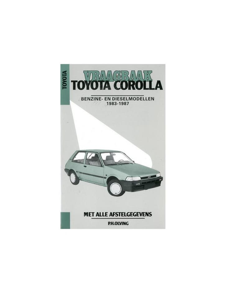 1983 - 1987 TOYOTA COROLLA BENZINE & DIESEL VRAAGBAAK NEDE.., Autos : Divers, Modes d'emploi & Notices d'utilisation, Enlèvement ou Envoi