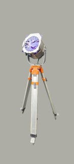 Lampe - Aluminium - Lampe de théâtre sur trépied