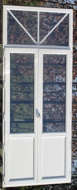 pvc terrasraam , raam , chassis 120 x 232 /  297, 75 tot 150 cm, Kunststof, Deurkozijn, Nieuw