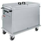 Bain Marie Wagen | Deksel + Kast | Draaideur | 2x GN 1/1 |, Verzenden