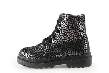 Nelson Veterboots Meisjes in maat 28 Zwart, Kinderen en Baby's, Verzenden, Jongen of Meisje, Schoenen, Zo goed als nieuw