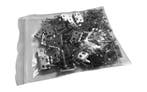 Set van 50 mini metalen scharnieren, 10x8 mm (zilverkleur), Verzenden, Nieuw