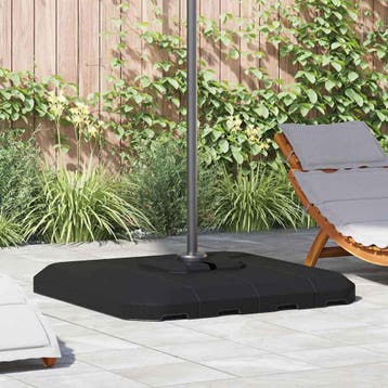 vidaXL Vrijstaande parasolvoet 130 Zwart Vierkant, Tuin en Terras, Verzenden, Nieuw