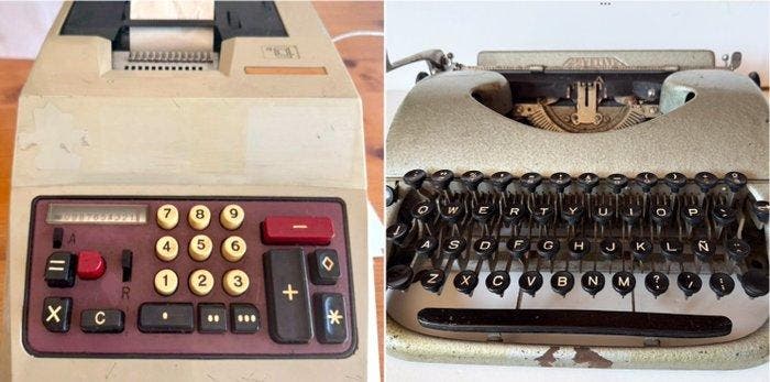 Patria Standard / Olivetti Multisumma 20 - Typemachine -, Antiquités & Art, Art | Objets design
