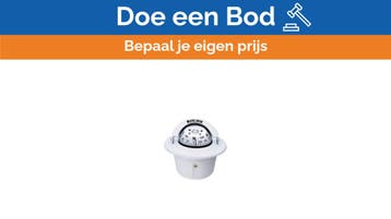 Bieden: Ritchie HF-79W flush mount compass white with light, Ophalen of Verzenden