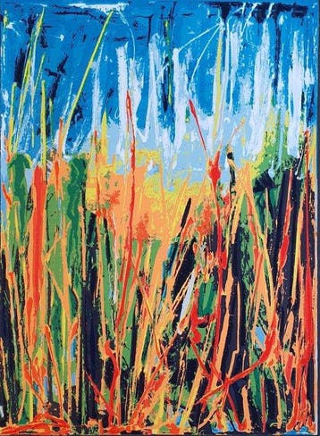 Mario Schifano (1934-1998) - Campo di grano