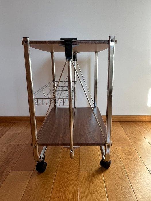 Wenko - Chariot de service - Dinett - Métal, Stratifié, Antiquités & Art, Art | Objets design