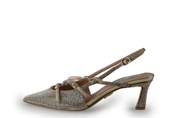 Steve Madden Slingbacks in maat 37½ Goud, Kleding | Dames, Overige kleuren, Verzenden, Steve Madden, Zo goed als nieuw
