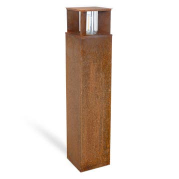 Tuinverlichting Modern Marina 70 Square Tuinlamp Corten, Overige materialen, Verzenden, Minder dan 50 watt, Staande lamp