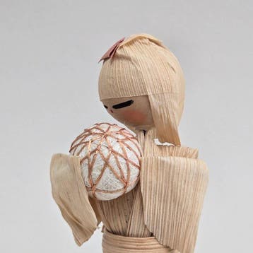 Natuurlijke materialen - Vintage Japanse volkskunst pop van