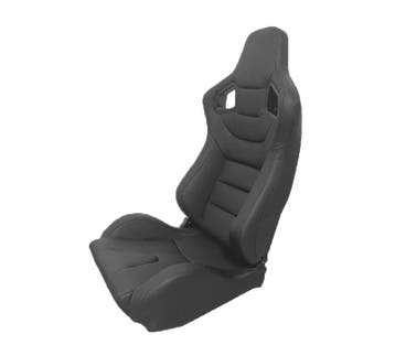 SIÈGE SEMI BAQUET TYPE RS EN CUIR NOIR CUIR SYNTHETIQUE, Verzenden, Neuf